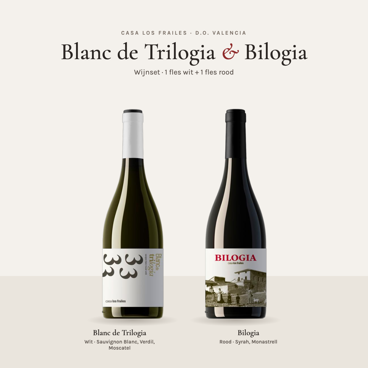 Wijnset 2026: Blanc de Trilogia & Bilogia